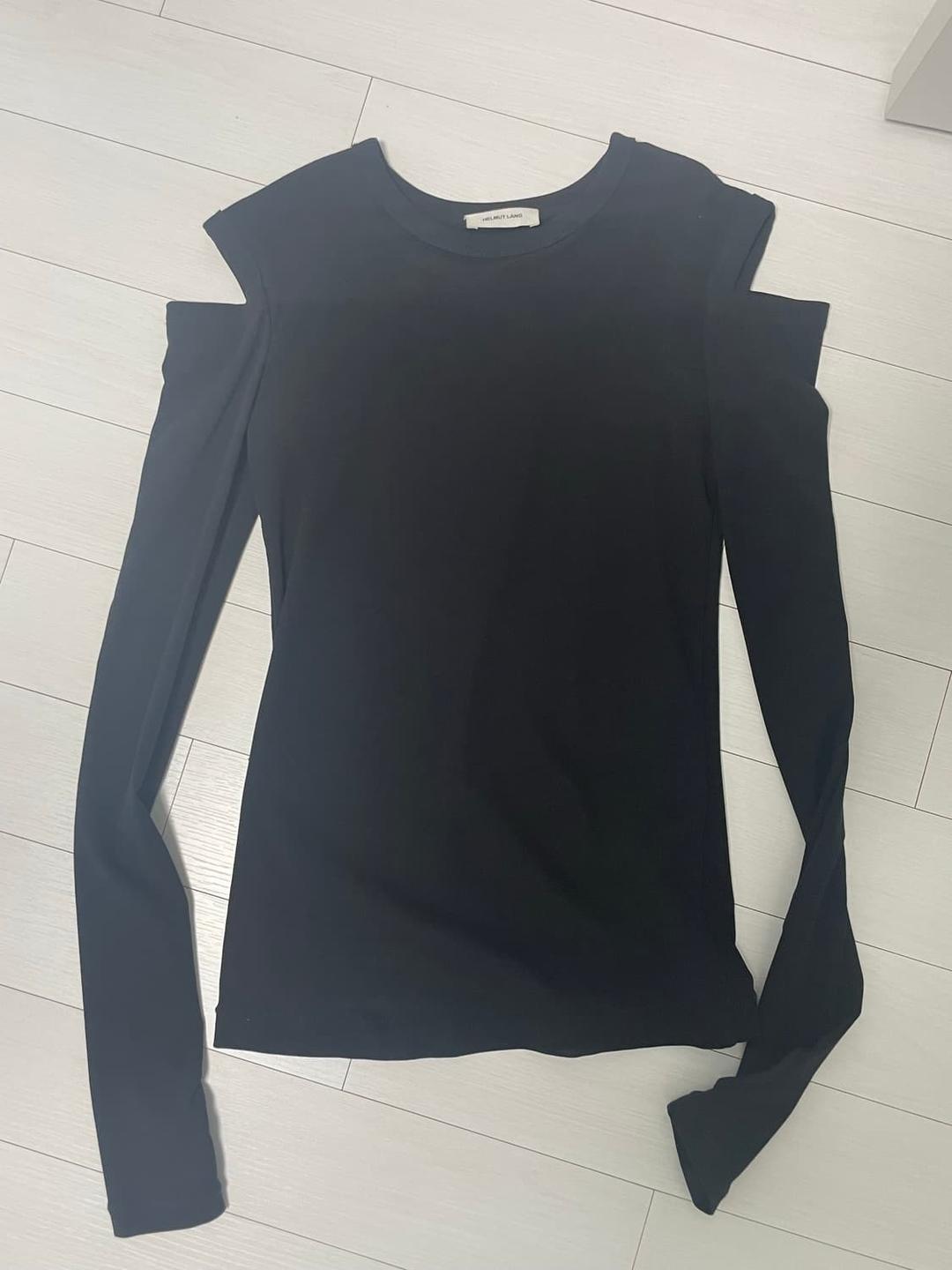 Helmut Lang 헬무트랭 블랙 컷아웃 티셔츠 | 후루츠패밀리