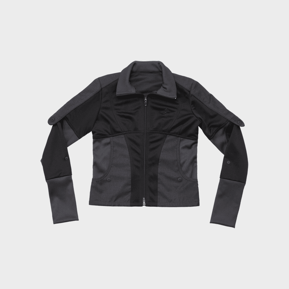 Epaulet Jersey Jacket / Black