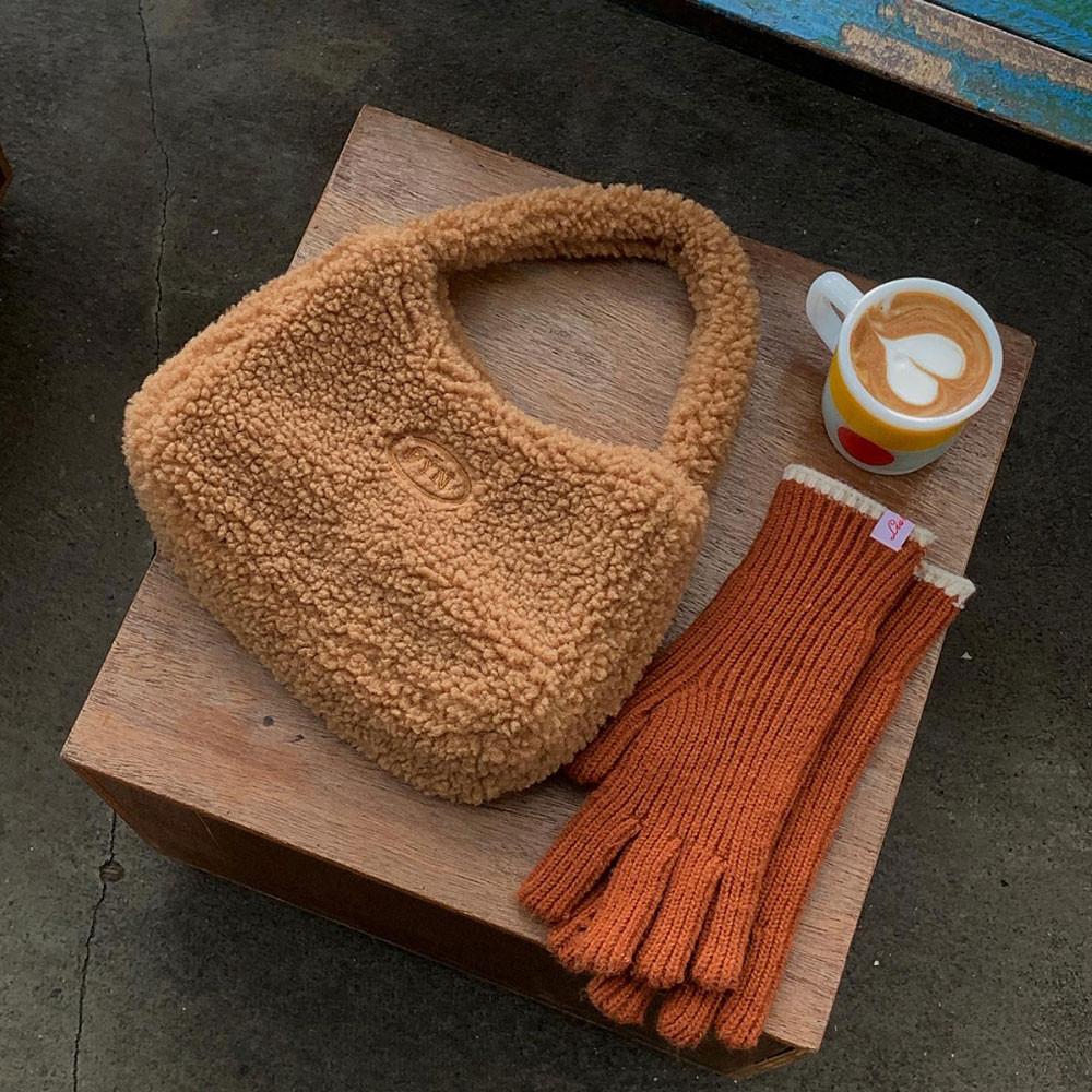 (제작) 베어 덤블백 뽀글이 가방 겨울백