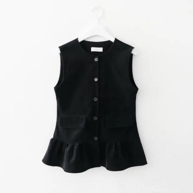 3월 초 재입고*corduroy frill vest