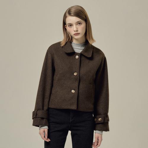 이사베이(ISABEY)  울 블랜딩 커프스 벨티드 숏 코트(VHHAY2664) - 사이즈 & 후기 | 무신사