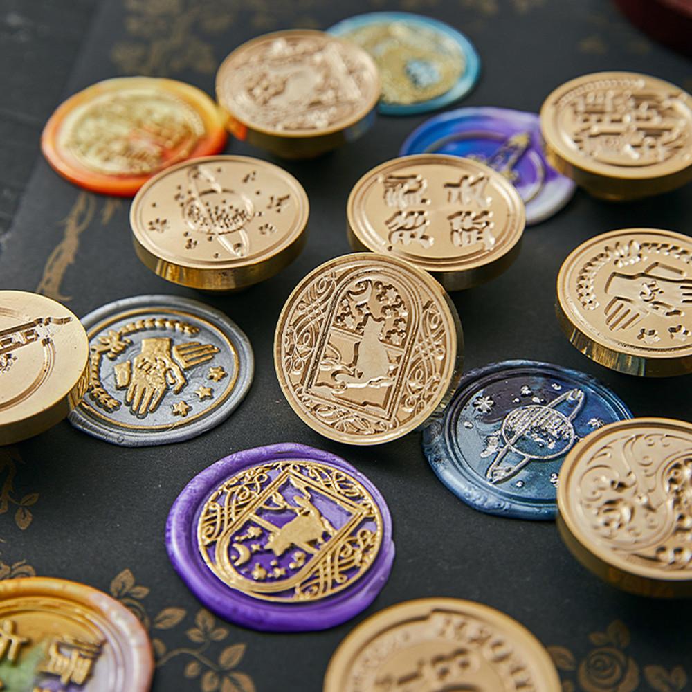 실링 왁스 인장 씰 스탬프 3D 씰링 해리포터 도장 편지 청첩장 스티커 비즈