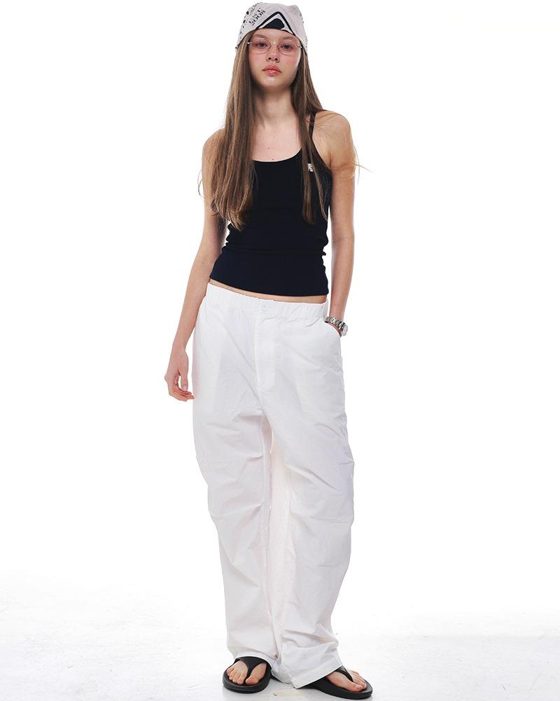 CENTAUR NYLON PARACHUTE PANTS_WHITE