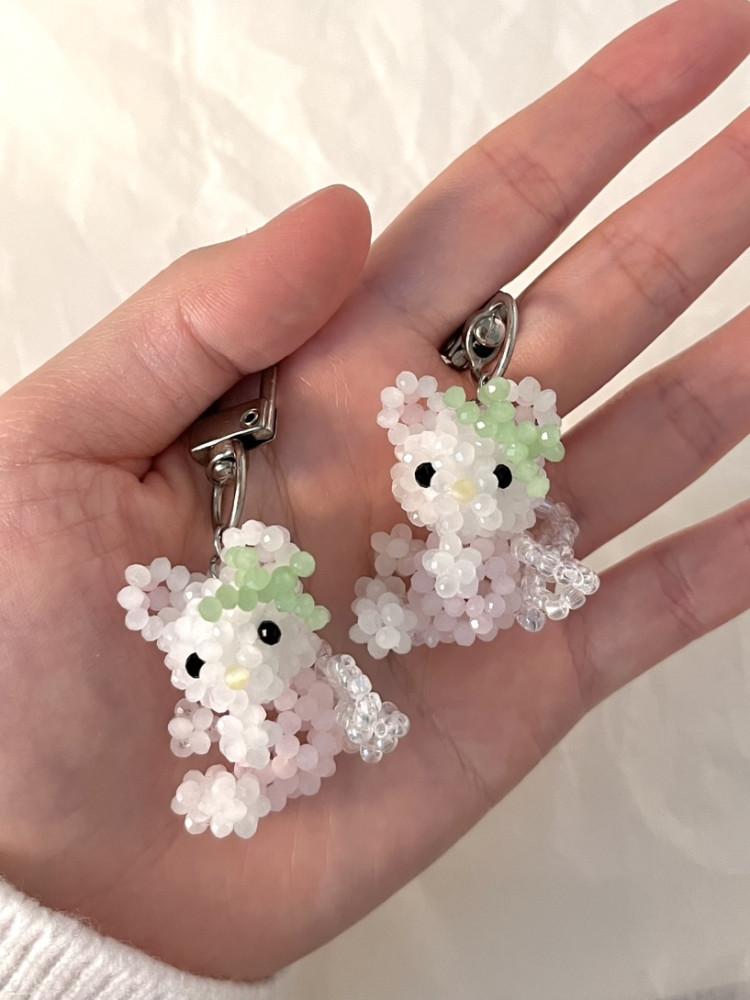 Angel bear keyring