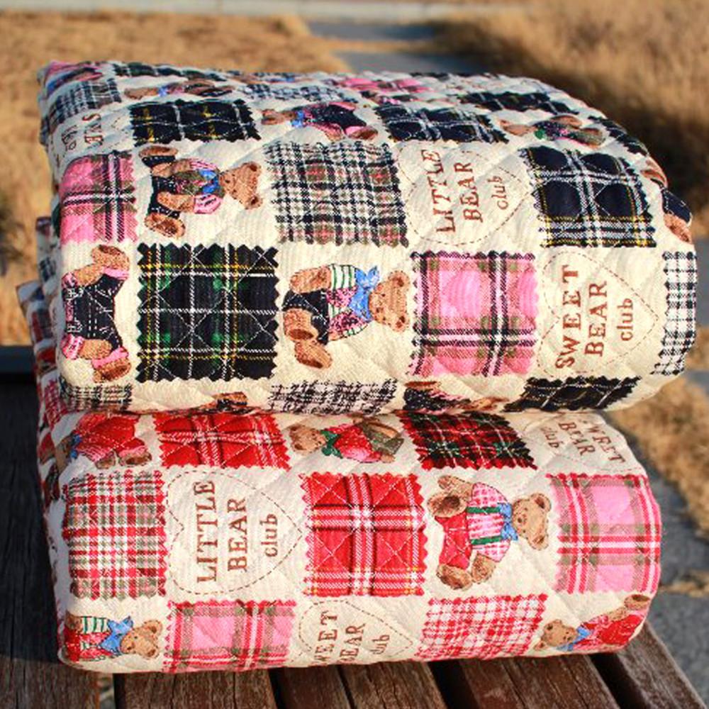 면 누빔지 스위트베어 2컬러 원단 천 패브릭