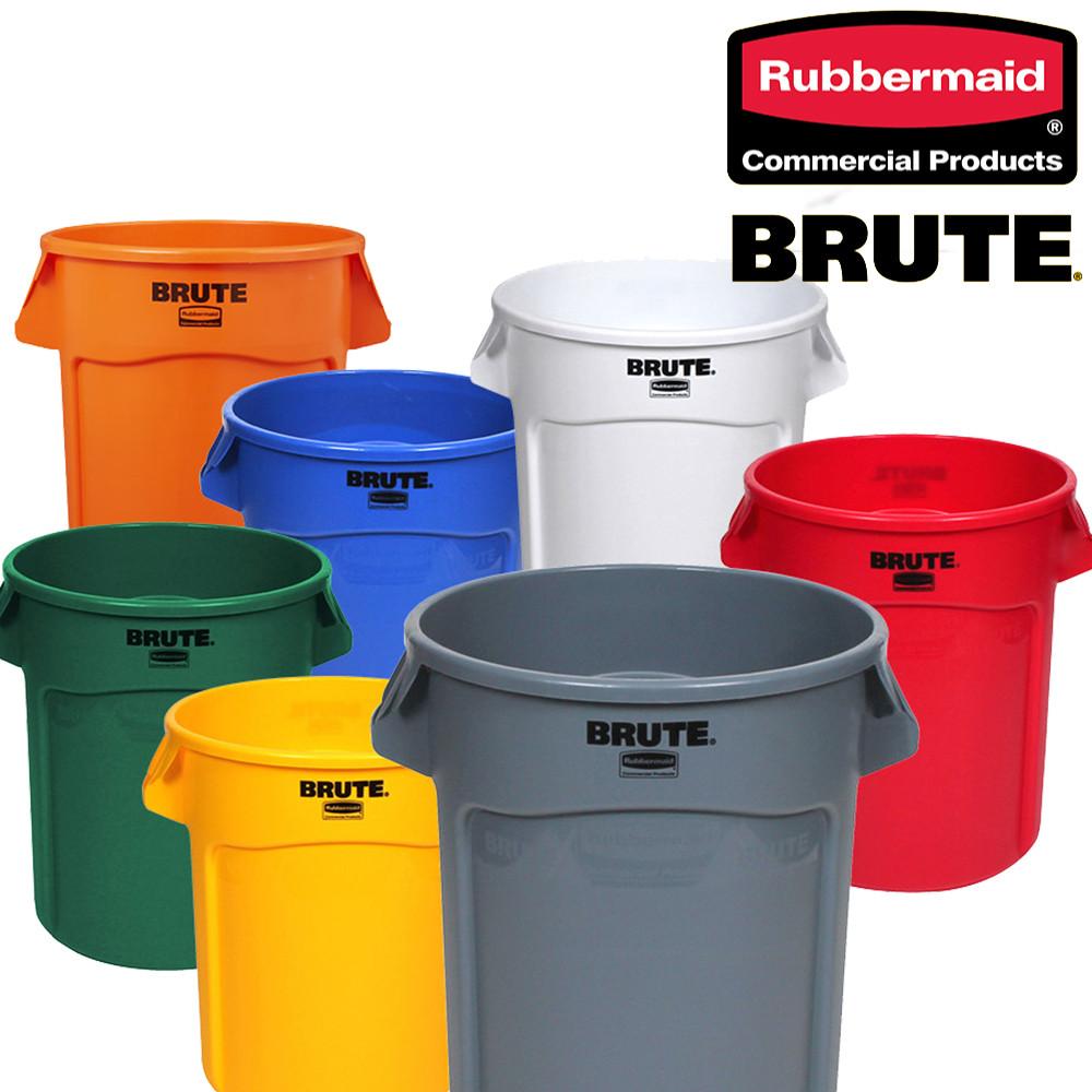 벤티드 브루트 원형 컨테이너 러버메이드 BRUTE 37L 뚜껑별도