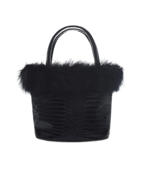 croco vanity bag