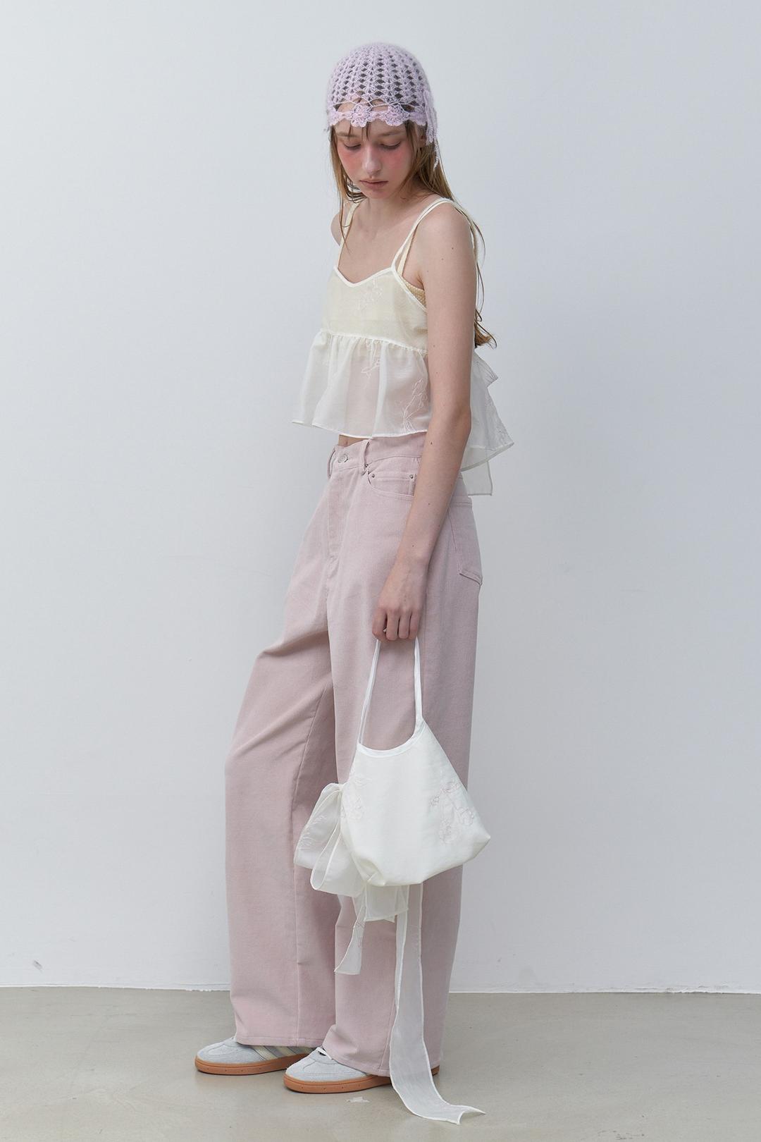 (3rd) Mellow Corduroy Trousers (Pink)
