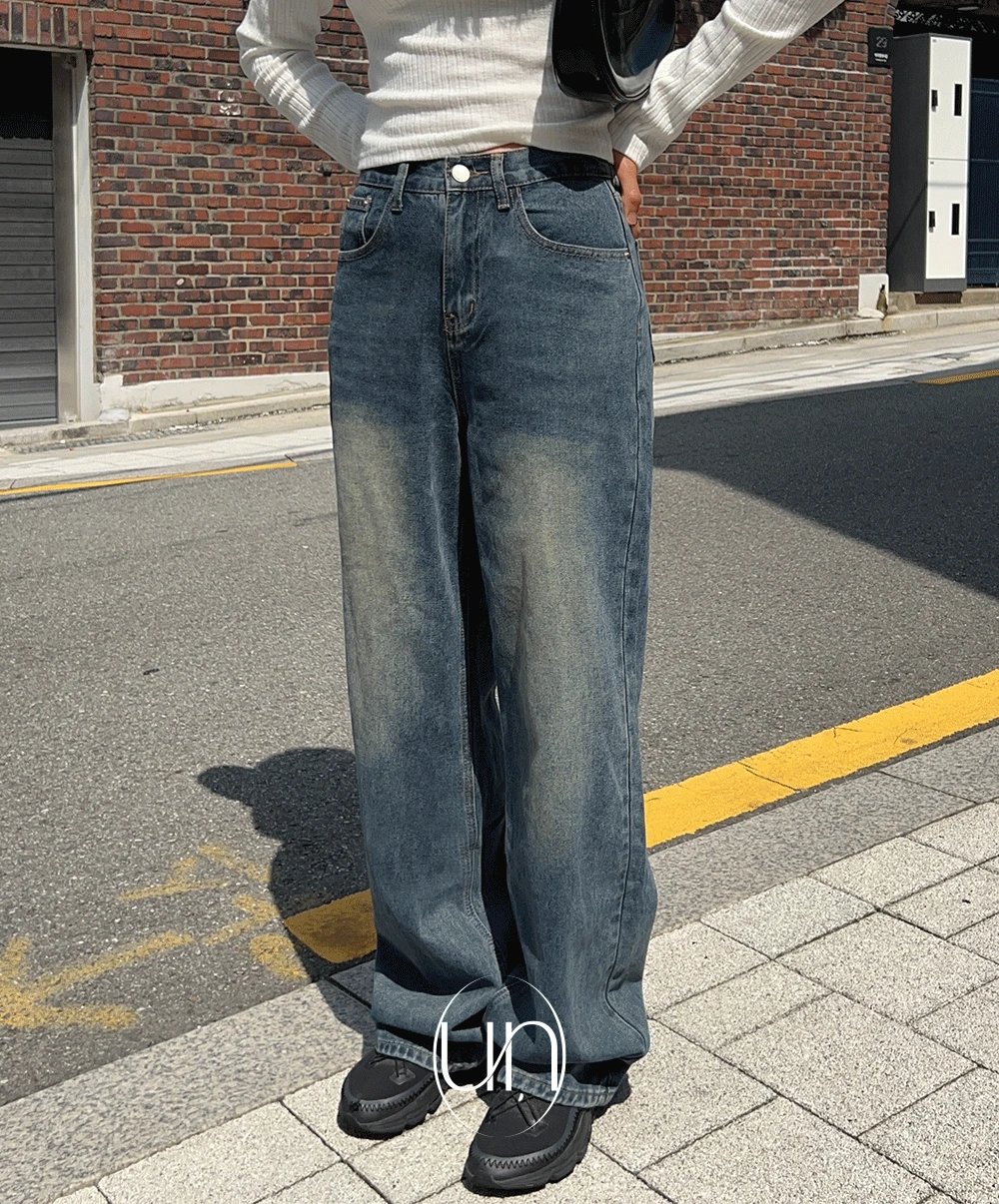 [🚘창고이전세일💙여름청바지👖]  언유즈얼리 메이즈 와이드 데님 팬츠 (3color)