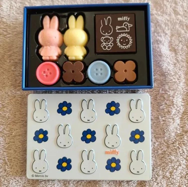 토끼 미피 x 모로조프 발렌타인 2024 기간한정 틴케이스 초콜릿 11개입 일본 캐릭터 초코 발렌타인데이 화이트데이