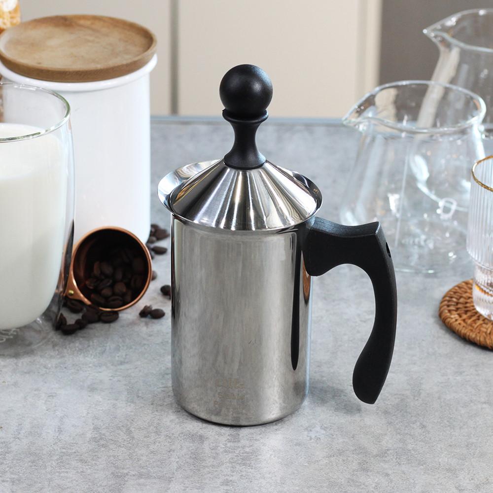 시타 수동 우유거품기 스텐 이중망 400ml 600ml