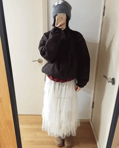 [오늘출발]캡 후드 스냅 패딩 (2color) *전 컬러 당일 발송 가능!