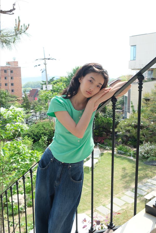 round henly neck short-sleeved t-shirt