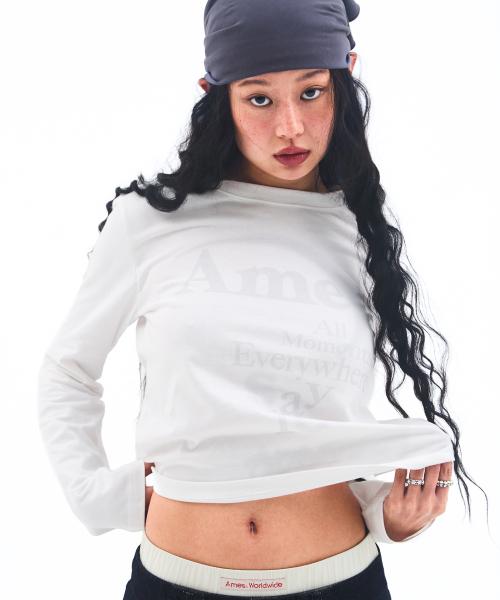 BIG TYPO LONGSLEEVE TEE WHITE