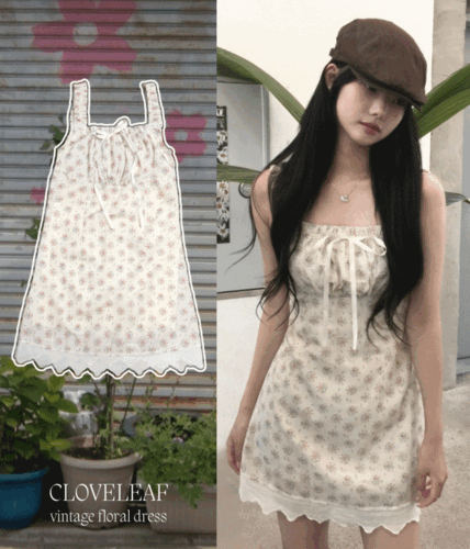 [밤양갱갱갱🌰/ 바로배송 / 1000개 판매! ] 아이플라워 레이스리본 슬립원피스