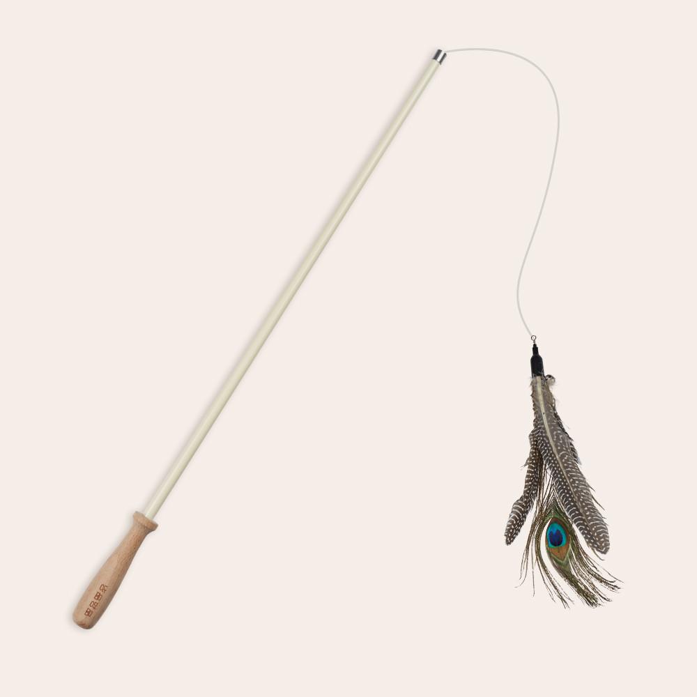 [냥품멍품] 냥냥 월척 낚시대 2.4m 길이조절 롱낚시대 고양이 깃털 변경 리필 가능