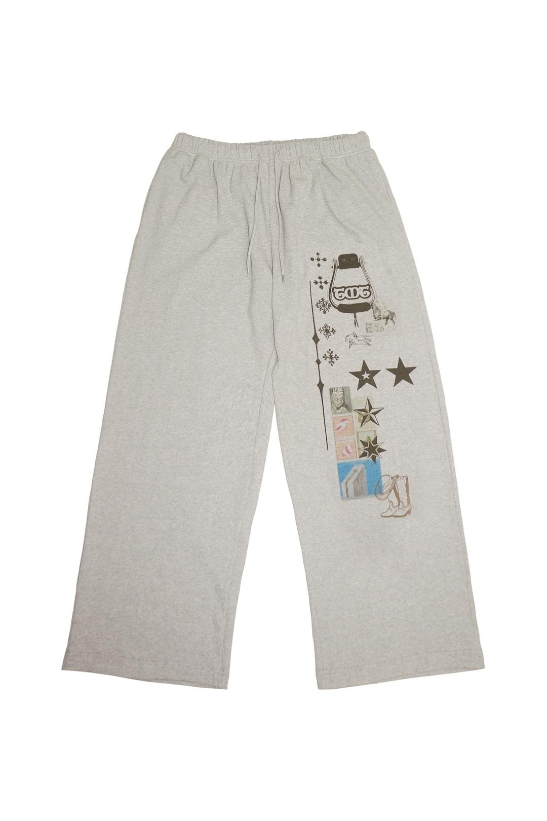 [11/22 Delivery] PRINTED WAFFLE PANTS (IVORY)