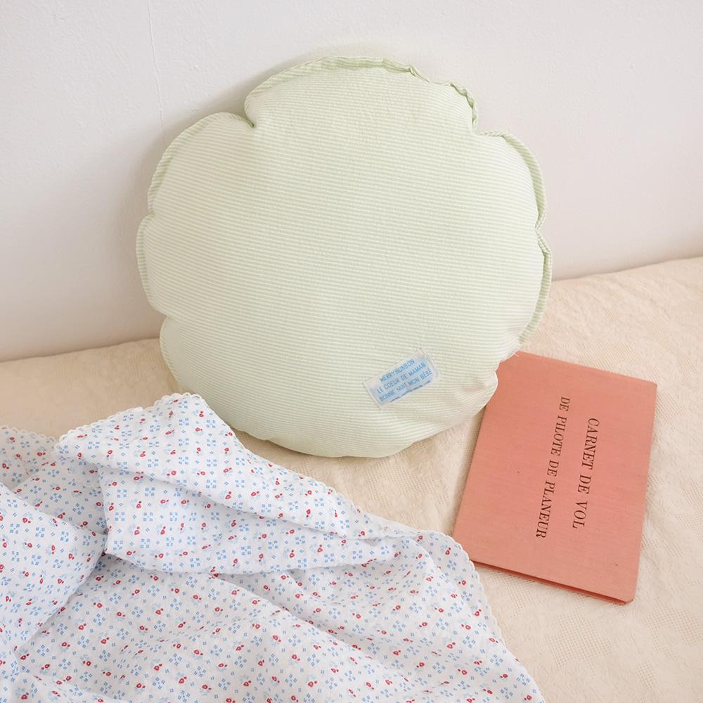 그린 라운드쿠션