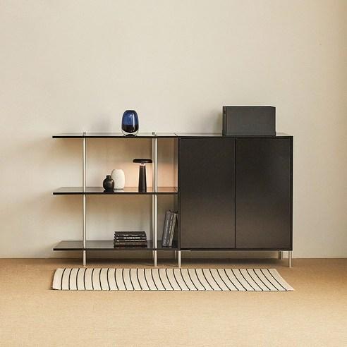 [즉시할인1만원] 파로마 바우 미드센추리 높은수납장 800 / 카페장 / 장식장 / 미드센추리장 - 수납가구 | 쿠팡