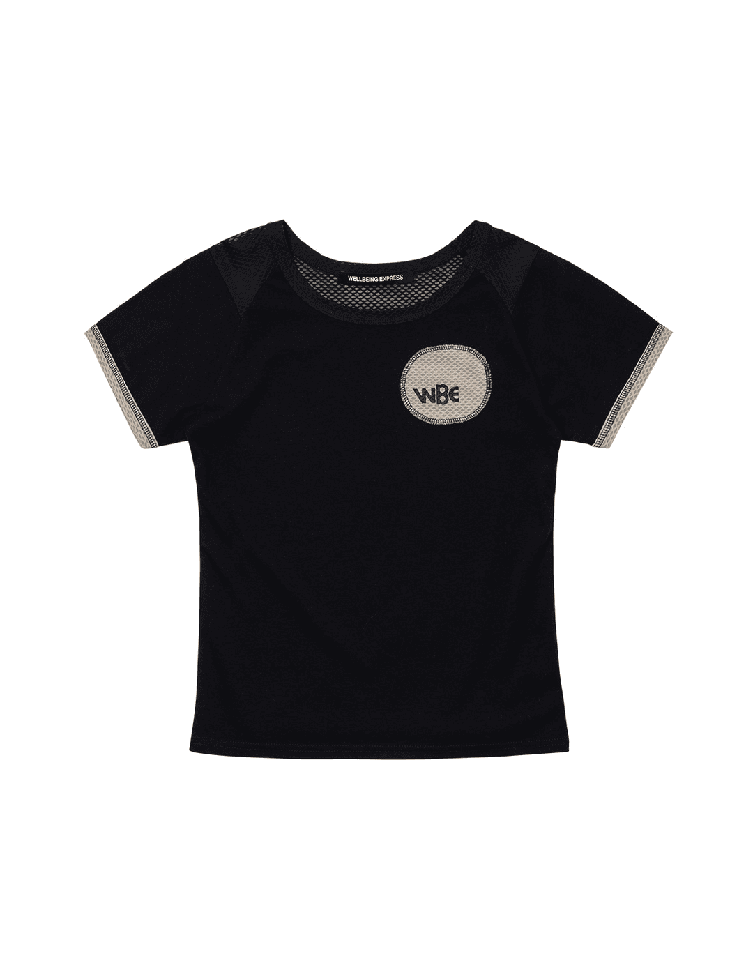 Mesh Combi Half Sleeve Black