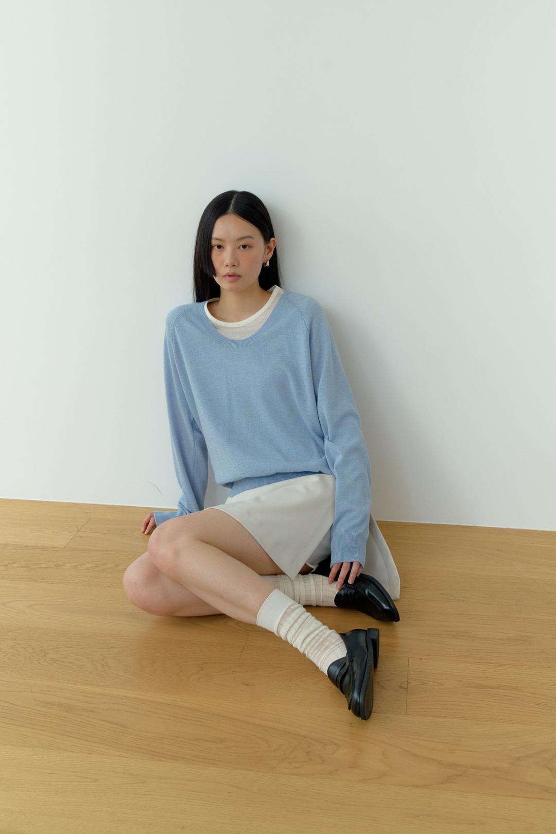 ray U neck knit
