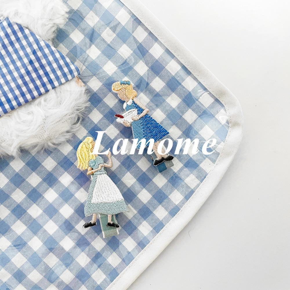 라모메 에이프런 소녀 집게핀