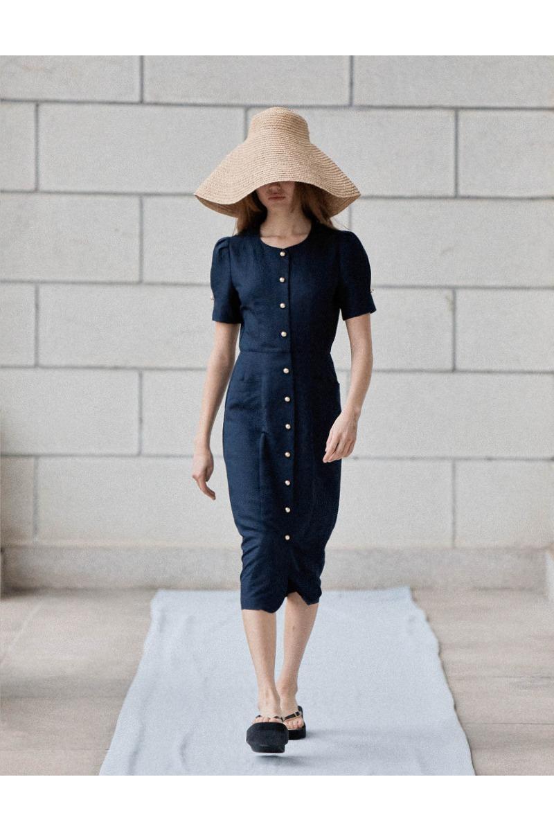 Julia Goldish Dress (Navy)