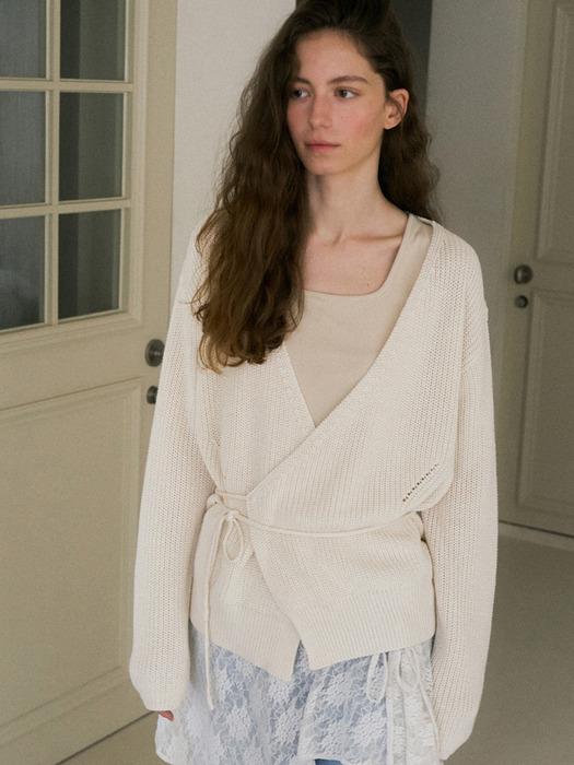 [2차리오더] peony knit cardigan 241 (cream)