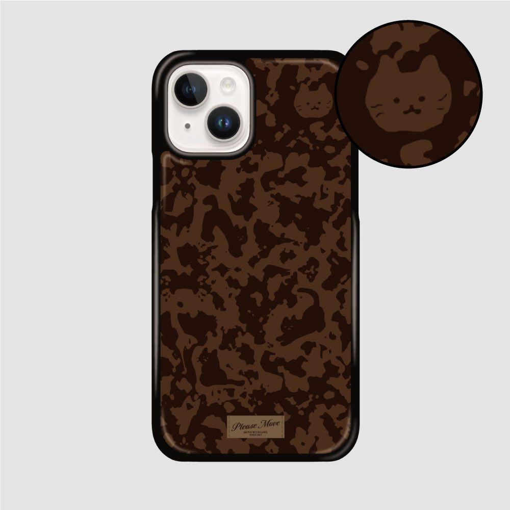 레오파드에 빠진 고양이 에폭시 폰케이스