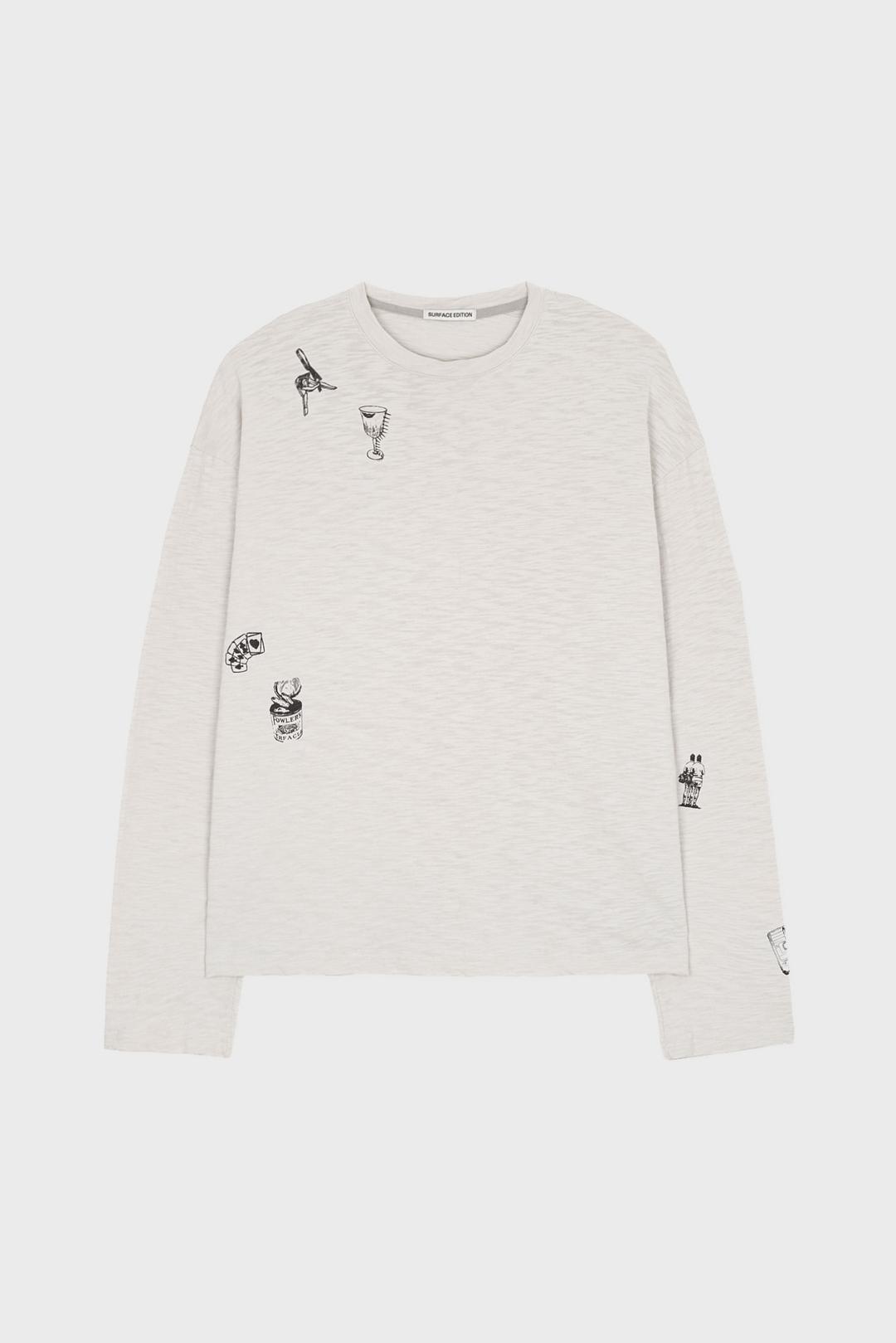 TATTOO LONG-SLEEVE T SHIRT MOON