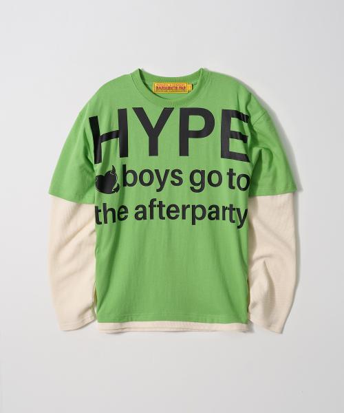 Hype People Waffle Layered Longsleeve (LIGHT GREEN)