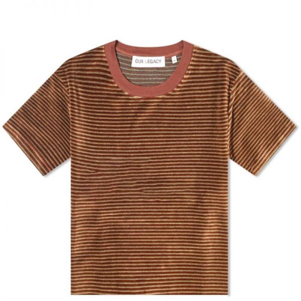 Our Legacy Hover 티셔츠 스쿠비 스트라이프 벨루어