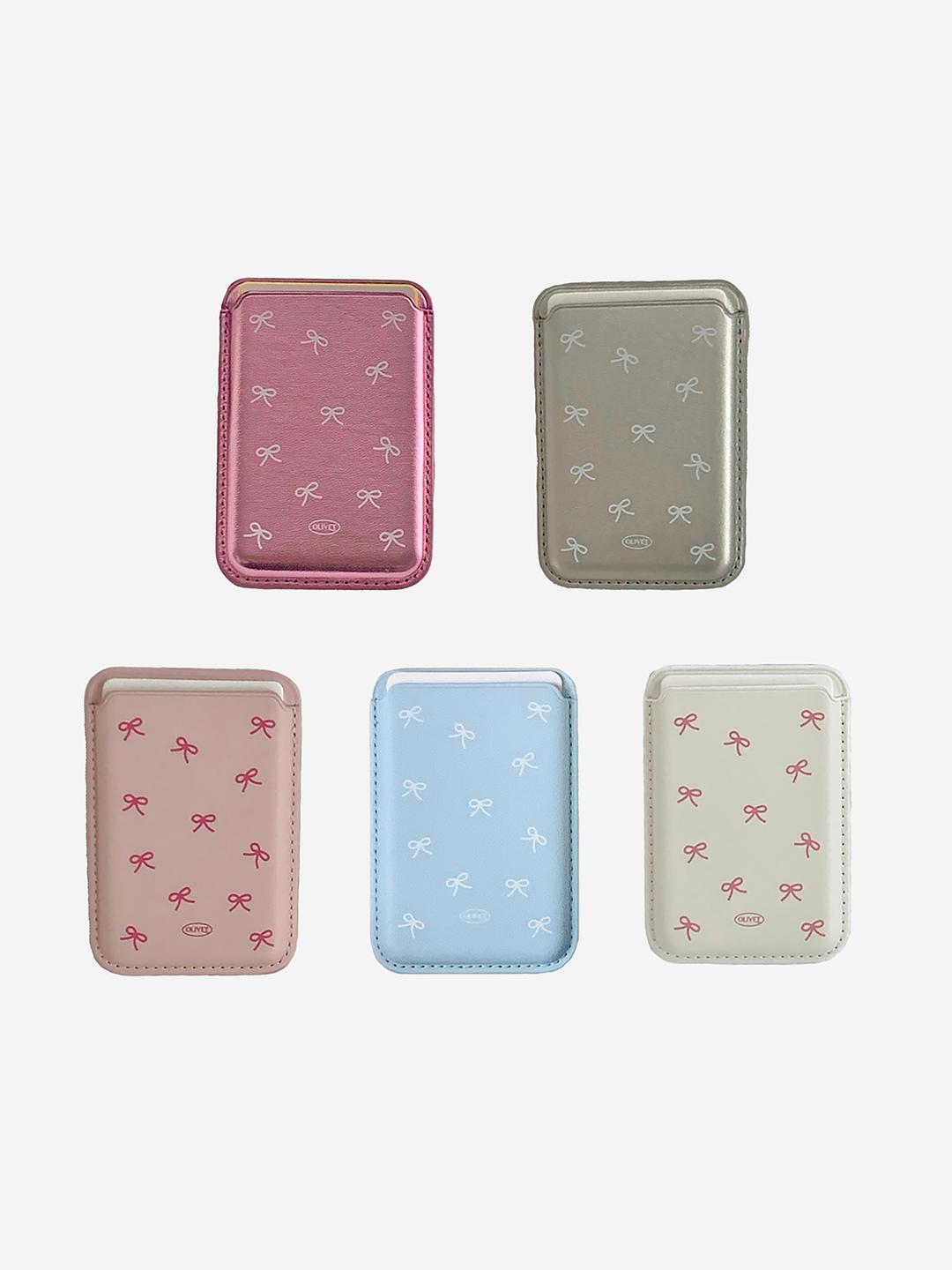 ribbon pattern magsafe wallet (5 colors)