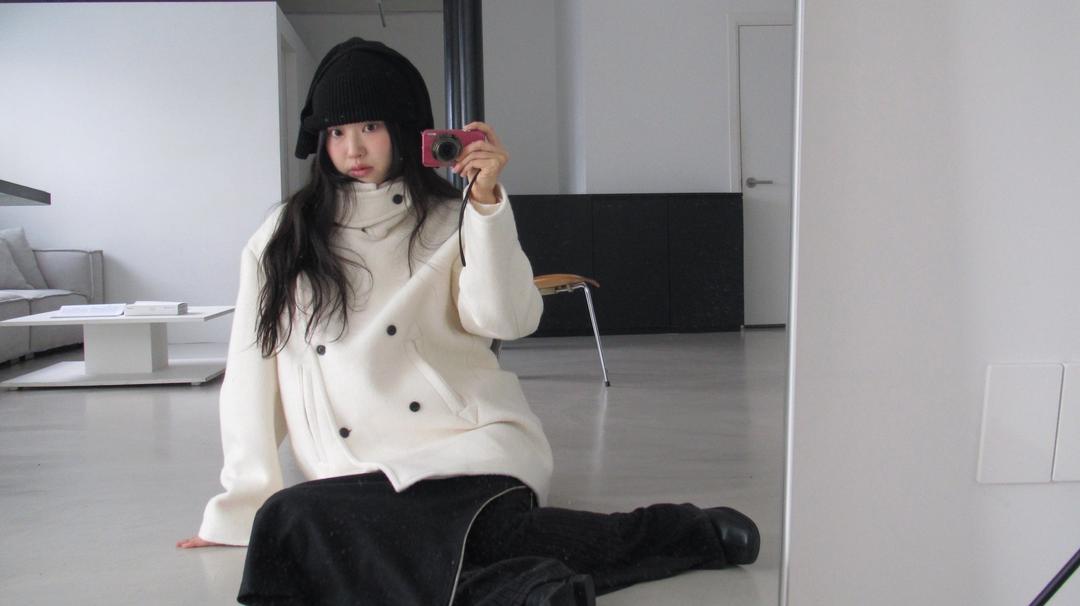 peanut half coat (ivory)