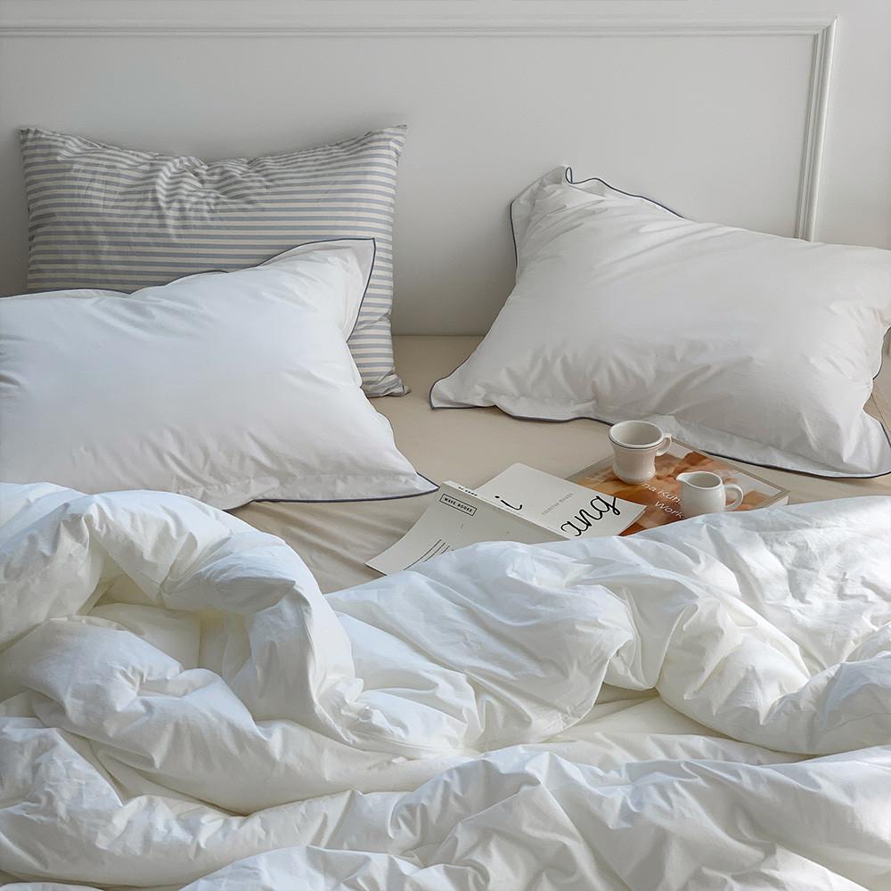 [라튤립 단종세일] 블레어 자동온도조절 고밀도 순면 사계절용 차렵이불세트 3컬러