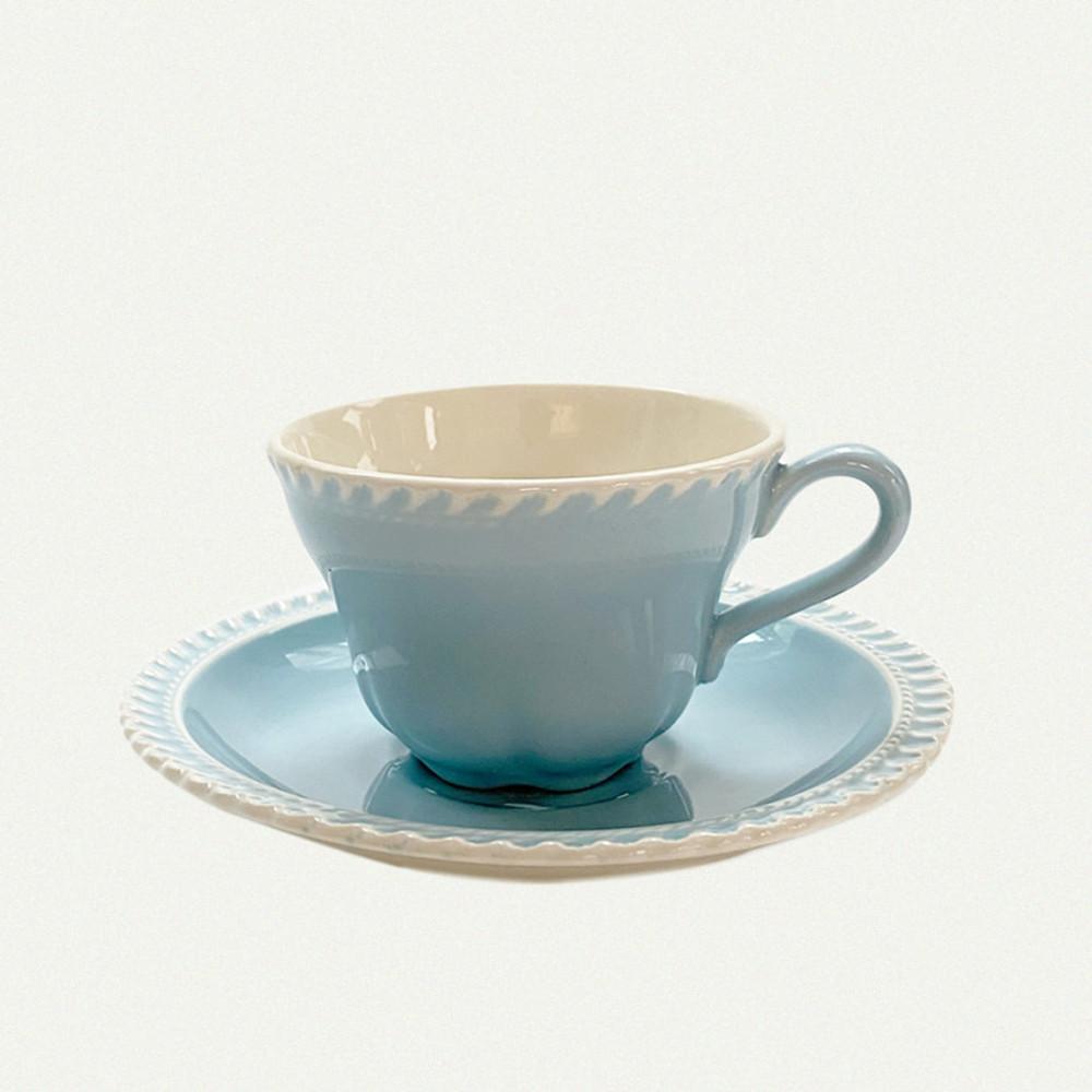 (오아페 빈티지) 체스터튼 블루 컵앤소서 세트 chesterton blue cup & saucer set