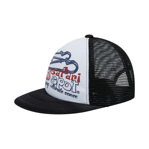 SAFETY LOGO MESH CAP (BLACK)