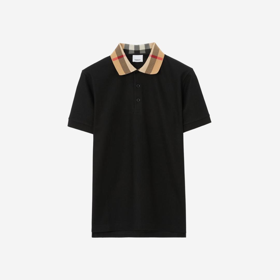 Burberry Cotton Polo Shirt Black