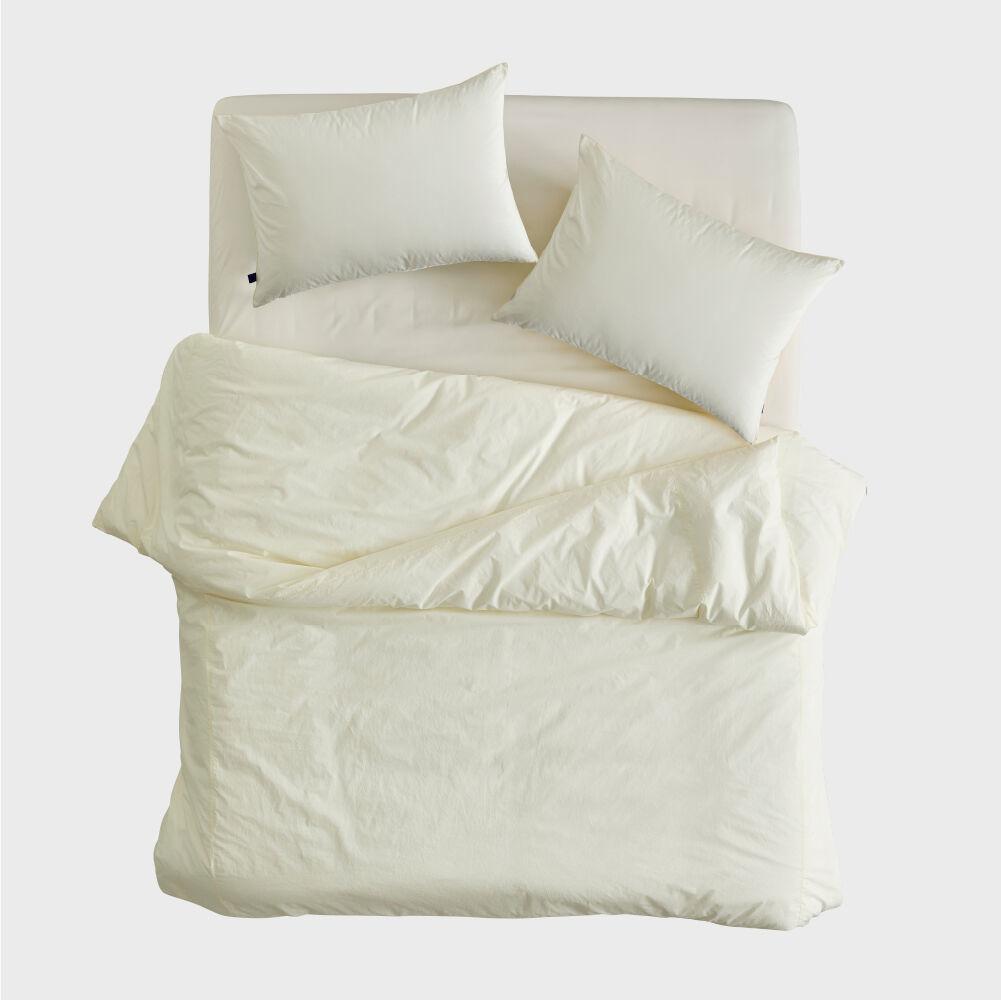 크림아이보리 솔리드 레이어드 이불커버 SS/Q (알러지케어/순면)