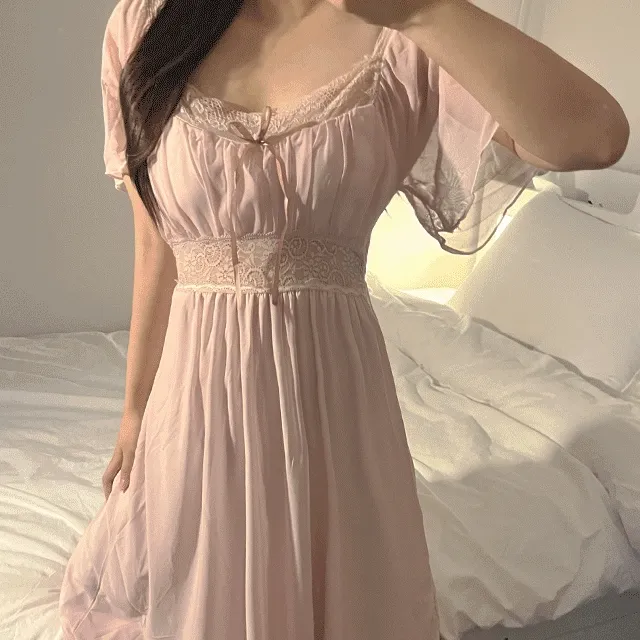 [캡내장/공주핏]🩰줄리엣 🩰💕파자마 원피스 여리여리 여신 공주 공주잠옷 원피스잠옷 줄리엣원피스 잠옷