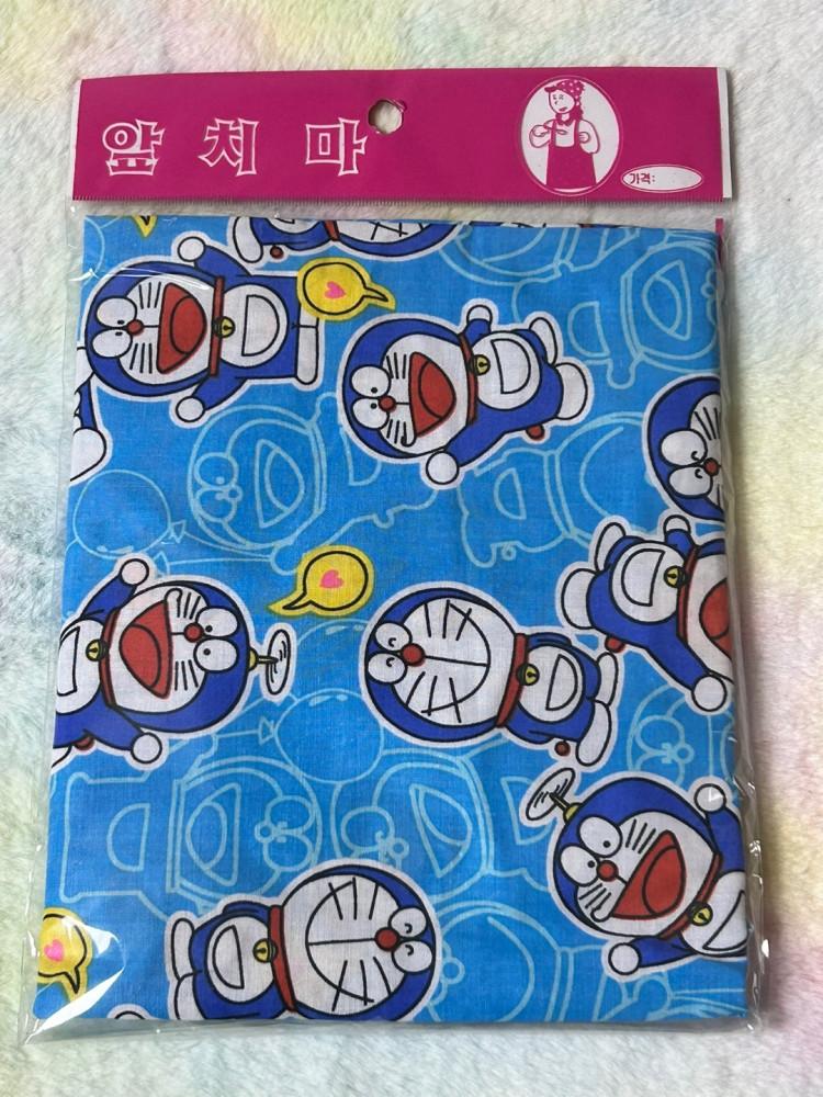 [고전문구] 마법의다락방 도라에몽 앞치마 두건 세트