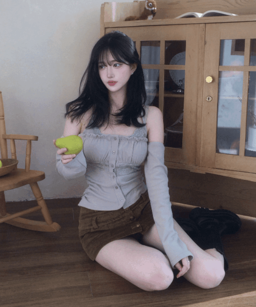 [핀터레스트/여리🖤] 하루 페미닌 렝스 오프숄더 레이어드티