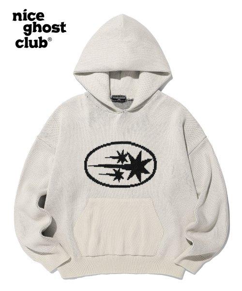 쓰리 스타즈 로고 니트 후디_아이보리(NG2CFUK610A)