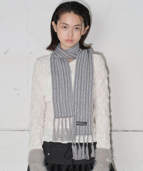 Ribbed Tail Muffler [Black]