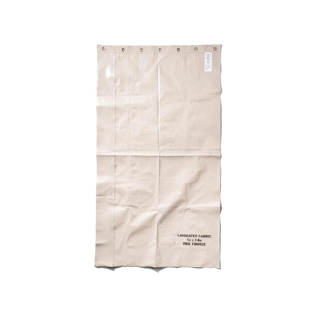 107950 WHITE LAMINATED FABRIC CURTAIN