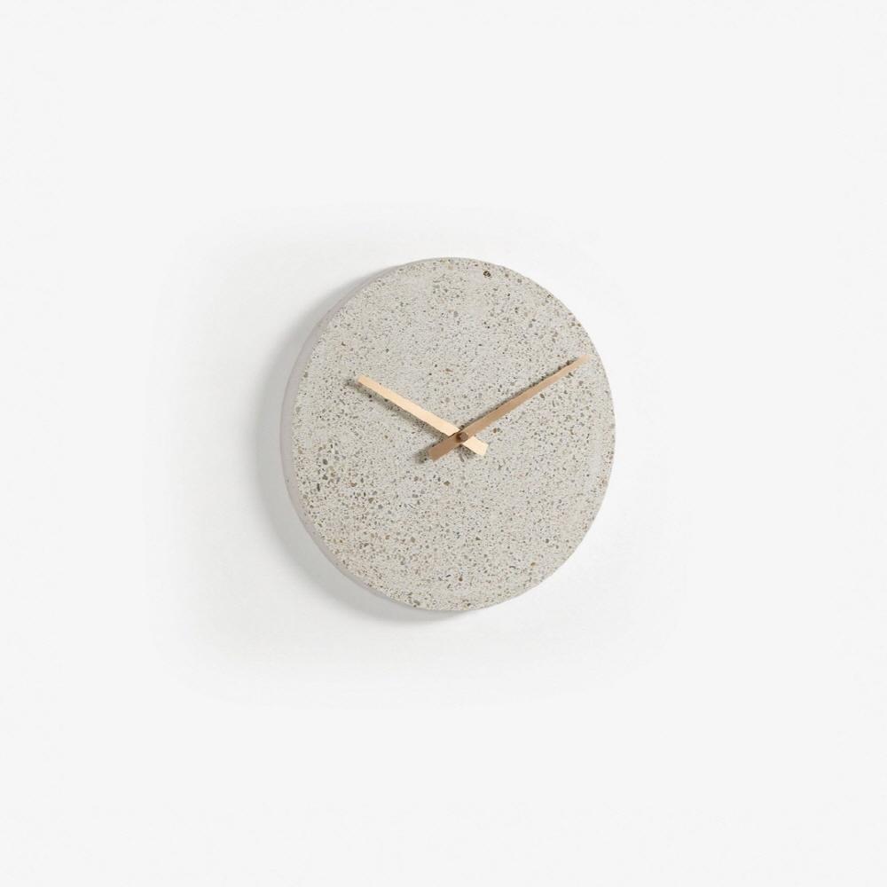 아코드 테라조 디자인 벽시계(베이지) 27cm