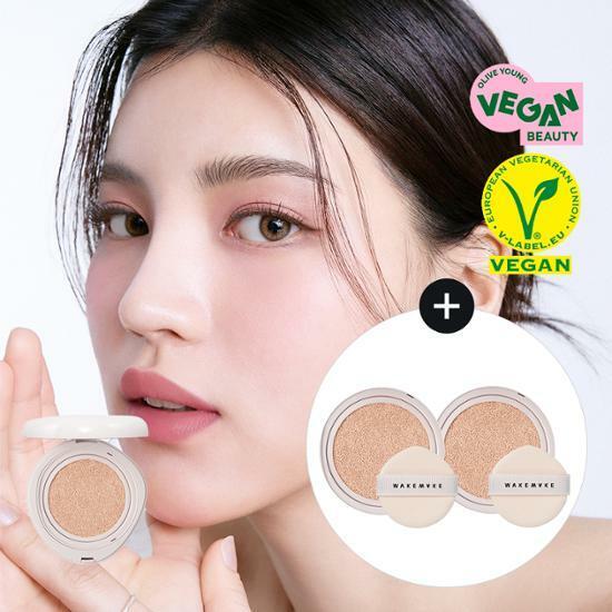 [한정기획] 웨이크메이크 워터벨벳 비건 쿠션 (본품+리필2+퍼프2)