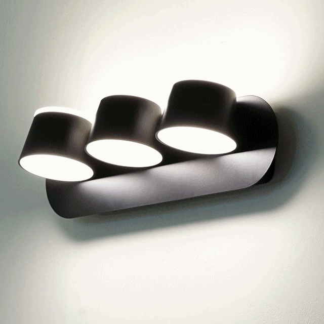 LED 머그 3등 25W 벽등 욕실 화장대 세면 거울 조명 3colors