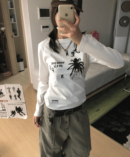 세미크롭 spider 긴팔티