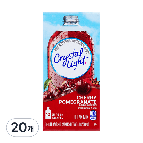 크리스탈라이트 체리석류 음료베이스 분말, 3.34g, 10개입, 2개 - 티/전통차 | 쿠팡